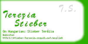 terezia stieber business card